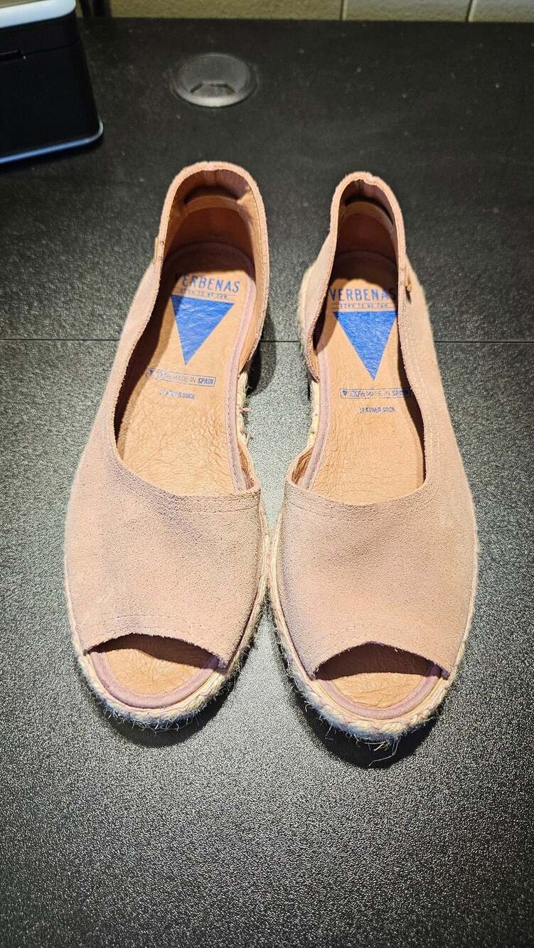 Verbenas Cruz Women's Espadrilles Peep Toe Shoes Size EU 38